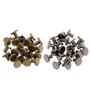 40 Sets 8mm Leather Craft Belt Wallet Solid Brass Nail Rivets Chicago Screw