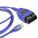 USB Cable KKL VAG-COM 409.1 OBDII II OBD Diagnostic Scanner For  /Seat PoME