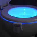 LED Toilet Bowl Night Light Motion Light Activated Flexible Arm 8 Colors ST709