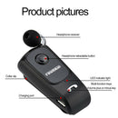 Bluetooth Headset Clip Earphone Sport Universal Earpiece Handsfree Black