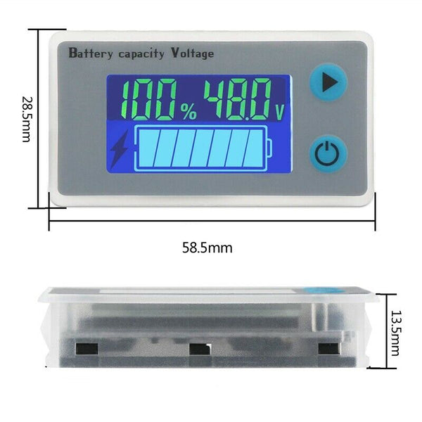 48V Lead-Acid Battery Cap Temp Volt Monitor Multi-Function Battery Capacity K7A5