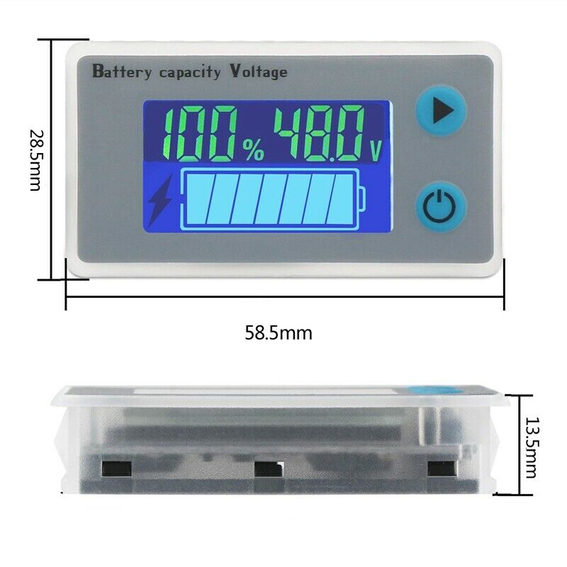 48V Lead-Acid Battery Cap Temp Volt Monitor Multi-Function Battery Capacity K7A5