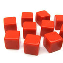 10Pcs 16MM Blank Dice Paintless Plain Poker Dice Chess Teaching Dice@