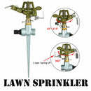 Water Sprinkler Garden Lawn Impulse Metal Spike Grass Hose 360 DegreeJ Hn