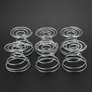 4 Pieces x Egg egg tray Spring egg seat Egg's shell Stainless Steel Egg Tra E9K6