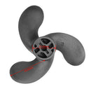 Replacement 2HP Outboard Practical Boat White Easy Install Propeller for Yamaha
