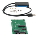 2 in 1 Combine Mini PCI-E M.2 NGFF & mSATA SSD To SATA 3.0 III Adapter