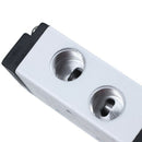 Pneumatic Air Inlet 2 Position 5 Way Manual Hand Pull Valve Gray+Black