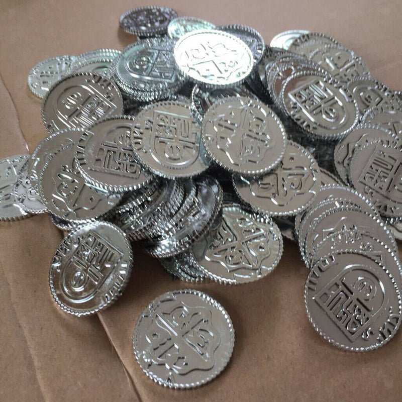200x3.5cm Pirate Coins Treasure Hunt Game Coin Collection