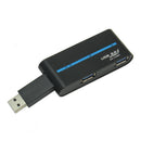 High Speed USB 3.0 4 Ports External Hub Splitter Adapter for PC Laptop Desktop