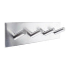4 Hooks Towel Hooks Self-adhesive Wall Hooks Waterproof Adhesive Hooks Brus