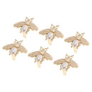 6Pcs Lovely Bee Shape Clasp Turn Lock Metal Hardware for DIY Handbag Shoulder