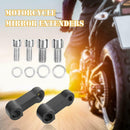Universal Aluminum Motorcycle Mirror Risers Extenders Extension Adapters