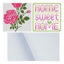2Pcs 100% Cotton Embroidery Aida Cloth Classic Cross Stitch Fabric 150x110cm