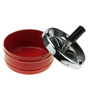 Portable Stainless Steel Round Push Down Ashtray Spinning Cigarette Ash Holder