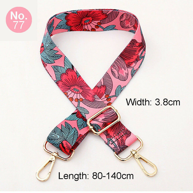 Adjustable Crossbody Bag Strap Replacement Shoulder Handbag Belt Red