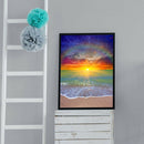 Diamond Painting Beach Sunrise 5D DIY Full Round Drill Wall Picture 30x40cm
