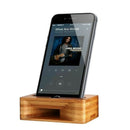Mobile Phone Stand with Sound Amplifier Bamboo Wood Mobile Phone Low Seat A G5A3