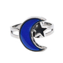 Fashion Chic 1PC Mood Ring Changing Color Moon Adjustable Temperature Rin BX