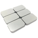8-Pack Hinged Tin Box Containers With Solid Hinged Top,Use for First Aid Ki Q7M9