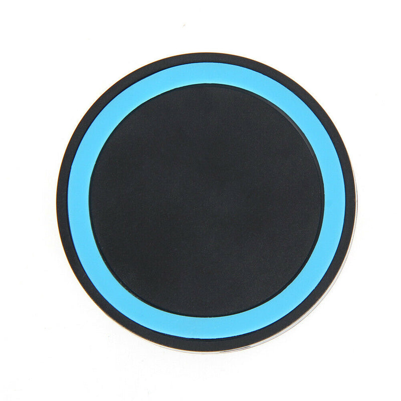 Black Qi Wireless Charger Pad Charging Receiver +  USB Cable
