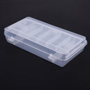 21*10.7*4.2cm Double Deck Fishing Lure Bait Hooks Tackle Storage Box Case