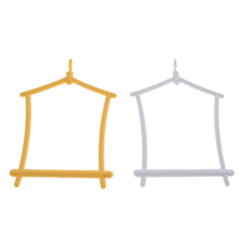 2Pcs Bird Parrot Plastic Swing Cage Chew Bites For Small Size Birds