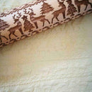 Christmas Rolling Pin Snowflake Reindeer Embossed Rolling Engraving Pin S1G9