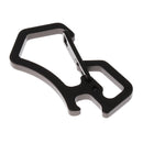 Carabiner Bottle Opener Keychain Keyring Quick Release Hanging Buckle Gray