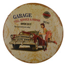 Garage Metal Tin Sign Poster Plaques Race Cars Auto Racing Motel Garage