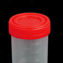 10Pcs 60ml Graduated Measuring Specimen Cup Sterile Container with Lid