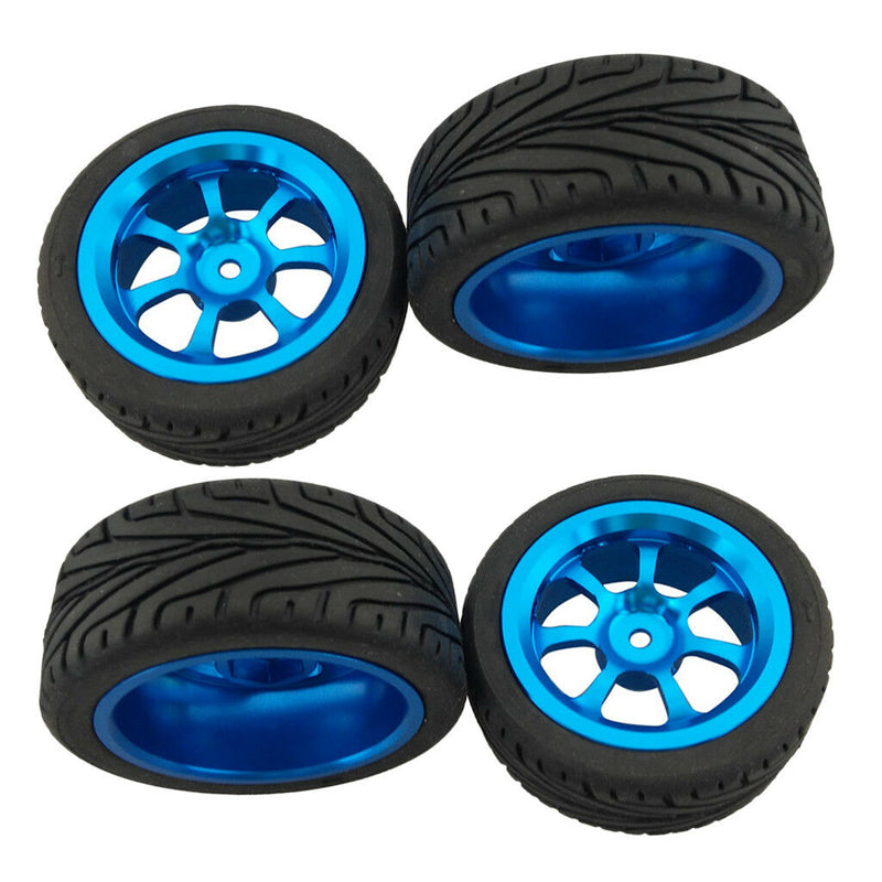 4pcs Alloy Rims Tires RC Car Wheel Tyre for 1/18 WLToys A959-b A969-b A979-b