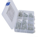 125x R Pin Mechanical Hitch Hair Tractor Clip Assortment Kit Case Set Cotter