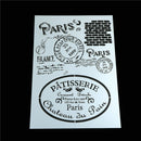 retro paris layering stencils for walls painting scrapbooking stamp album de JR