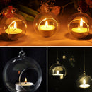 Glass Ball Tea Light Holder Candle Sand Micro Landscape Bottle, 8cm_Round