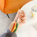 Cute Hamburger Protective Case Silicone Cover Shockproof Shell for Airpods Pro