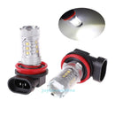 2pcs H11 80W Super Bright Car LED Front Fog Tail Driving Light Lamp Bulb White