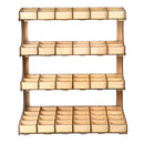 DIY Wooden Paint Rack Ink Storage Organizer 4-layer 60-grid