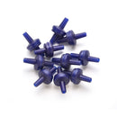 10Pcs Non Return Plastic Aquarium Tank Air Pump Blue Check Valves J SE