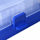 Fishing Tackle Box 3 Tray Cantilever Adjustable Compartments Crafts Lure Bo