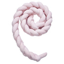 Nordic Style Soft Knot Plush Pillow Braided Baby  Sleep Bumper Pink