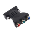 24+5Pin DVI Male to 3 RCA Female Port A/V Converter Adapter Cable Connector