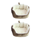 2Pcs Pet Puppy Mice Chinchilla Hamster Guinea Pig Bed Nest Warm Cave House