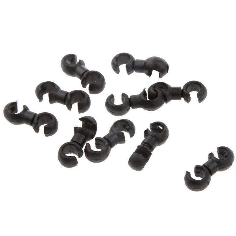 10Pcs Plastic Bike Cable Rotating S-Hook, Bicycle 4 & 5mm Housing Connector +