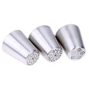 3Pcs Russian Tulip Flower Cake Icing Piping Nozzles Decorating Tips Baking