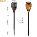 LED Solar Flame Light Outdoor Garden Courtyard Lawn Lamp Torch Light D6M5