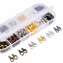 1 Box 6 Colors Mixed Lobster Clasp Hook 12mm / 5mm Open Jump Ring DIY Jew CVT