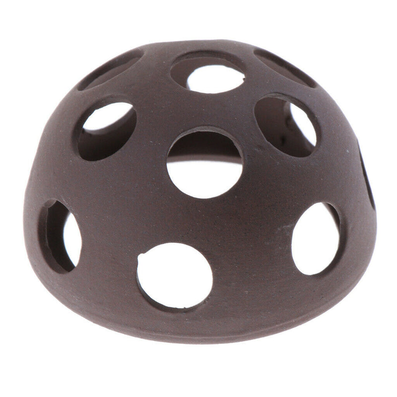 Crockery Dodge Hide Cave for Aquarium Reptile Tank Decoration Half Ball