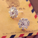 Women Stud Earrings Spherical Stud Earrings Vogue Crystal Flower Stud Earring ~ï¼ˆ