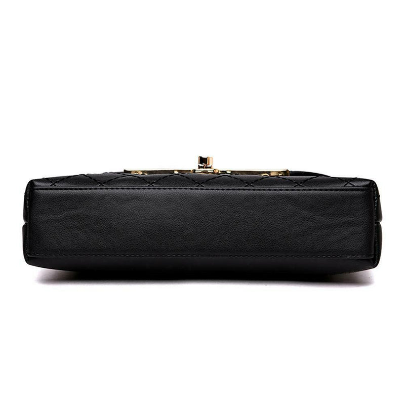 Elegant Diamond Lattice PU Handbags for Women Crossbody Shoulder Flap Bags